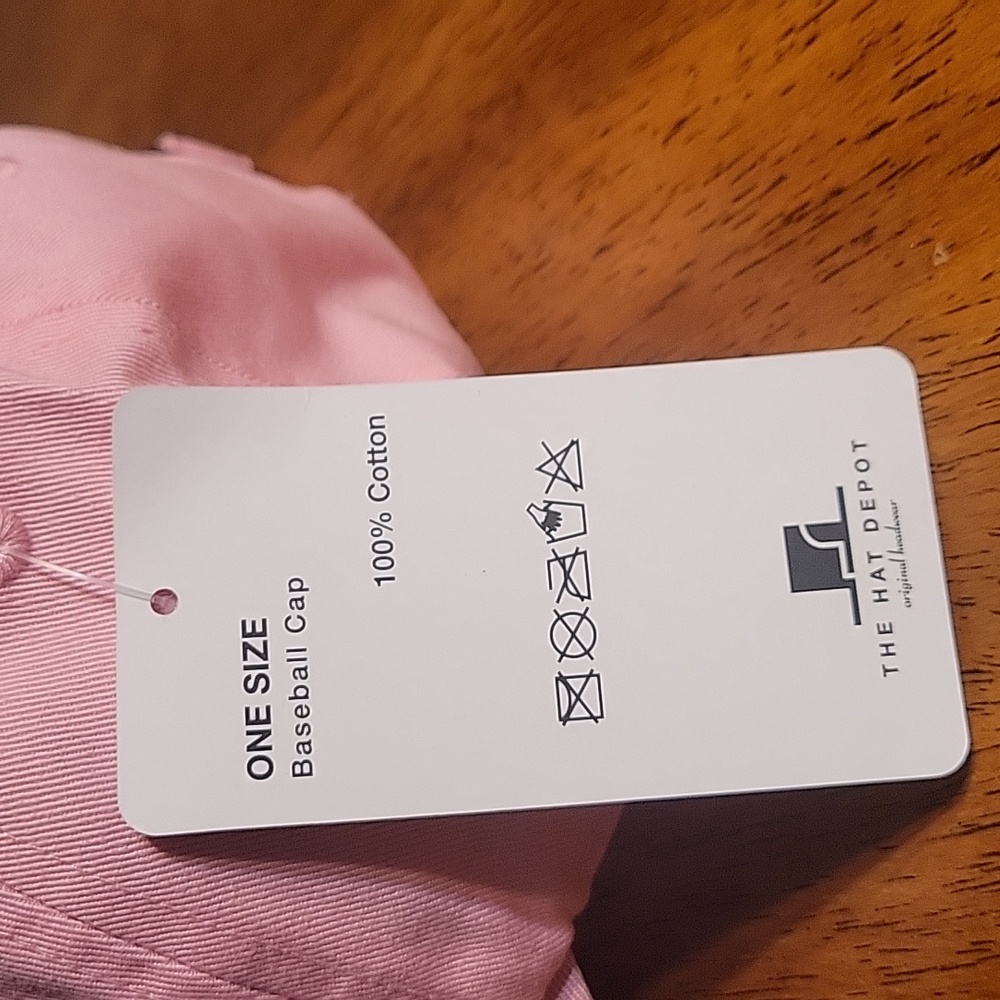 Pink Baseball Cap - Picture 3 of 9
